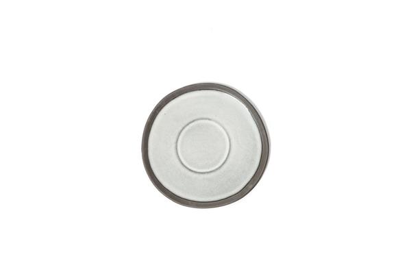 Блюдце d 15 см, керамика, цвет серый, Laguna