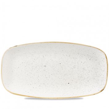 Блюдо прямоугольное 35,5х18,9см, без борта, Stonecast, цвет Barley White