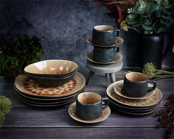 Набор посуды/сервиз столовый Cosy & Trendy Laguna Old Rose 18 предметов ,керамика