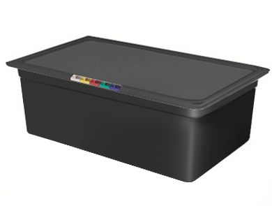 Гастроемкость 1/1 h=150 мм. 20 л. п/п черная /1/4/