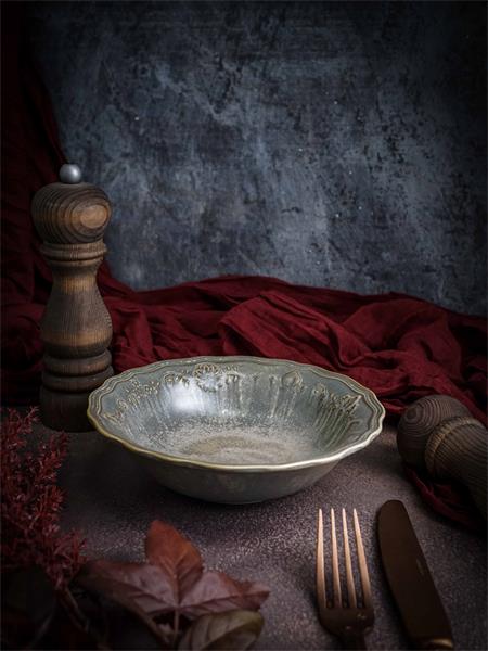 Салатник 450 мл, d 18 см h 5 см, фарфор, Vintage