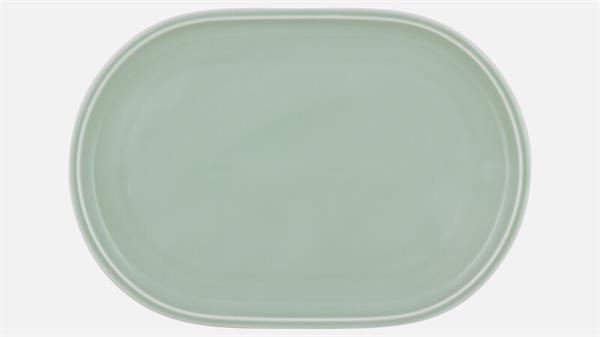 Блюдо овальное 36x23,5 см, h 2,3 см, FROST, Shiro Glaze