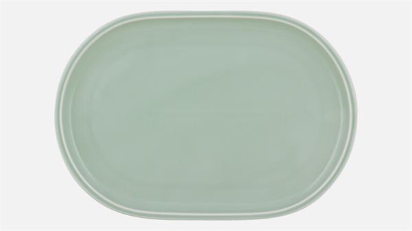 Блюдо овальное 30x19,4 см, h 2,2 см, FROST, Shiro Glaze