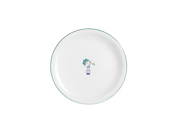 Тарелка мелкая 26 см, кант зеленый, Vaso Piccolo DS18