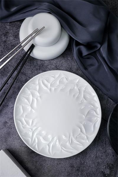 Тарелка мелкая d 16 см h 2 см, костяной фарфор, Origami