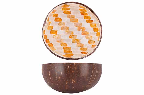 Чаша декоративная WHITE / GOLD MOSAIC D14CM