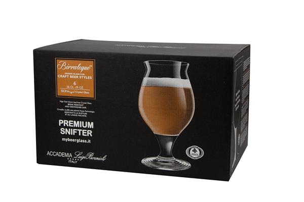Набор бокалов для пива Premium Snifter 560 мл , h= 17,4 см, d= 9,7 см, хрустальное стекло, 6 шт.
