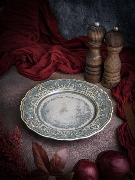 Тарелка мелкая d 23 см h 2 см, фарфор, Vintage