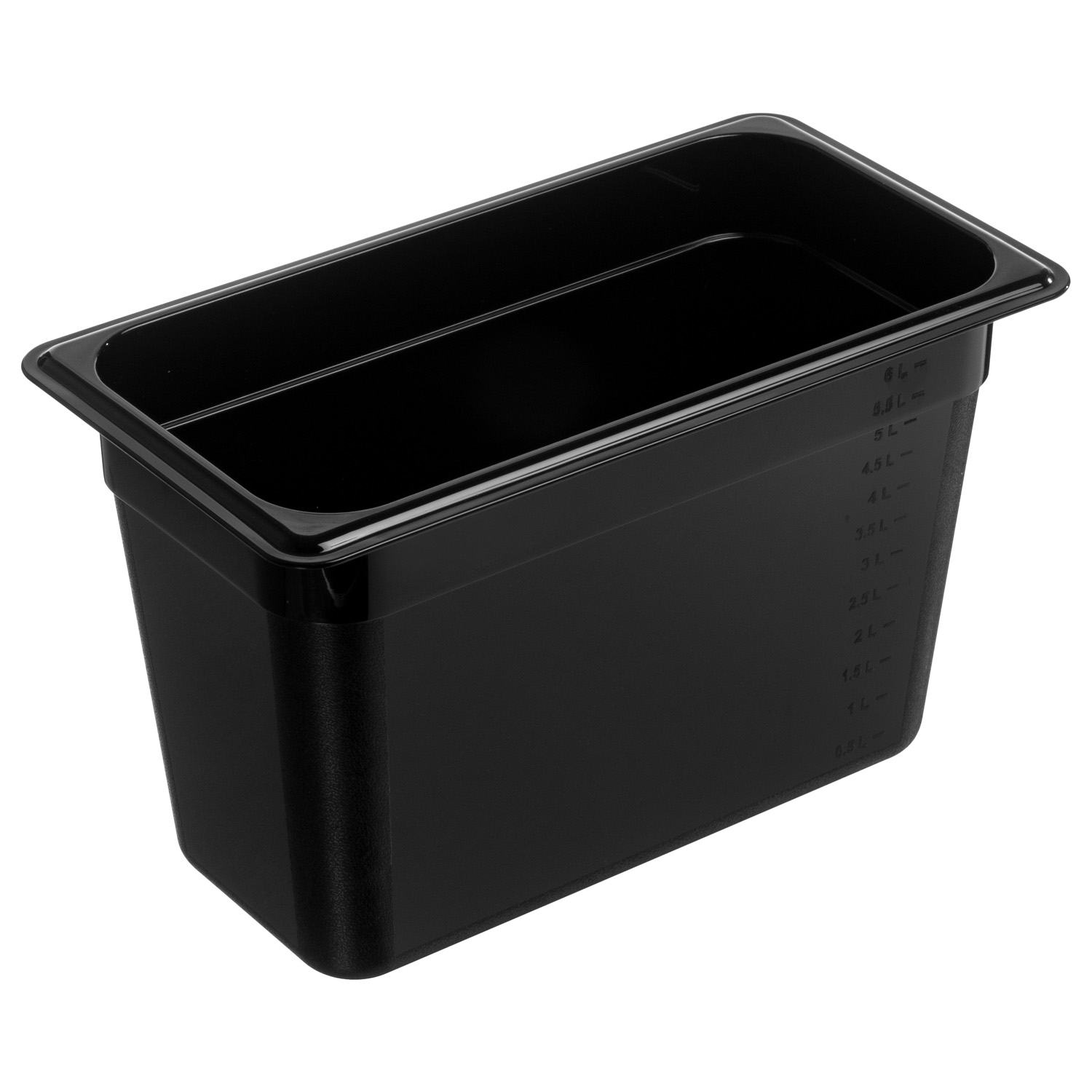 Гастроемкость 1/3 h=200 мм. 325*176 мм. 6,9 л. поликарб. черная GP /1/