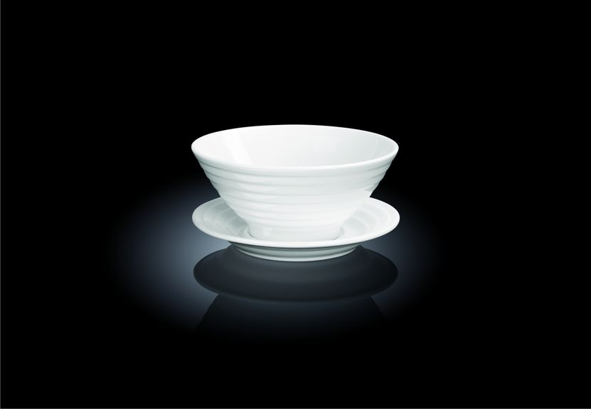 Салатник d=150 мм. 545 мл. h=70 мм. с блюдцем d=150 мм. Wilmax /3/24/
