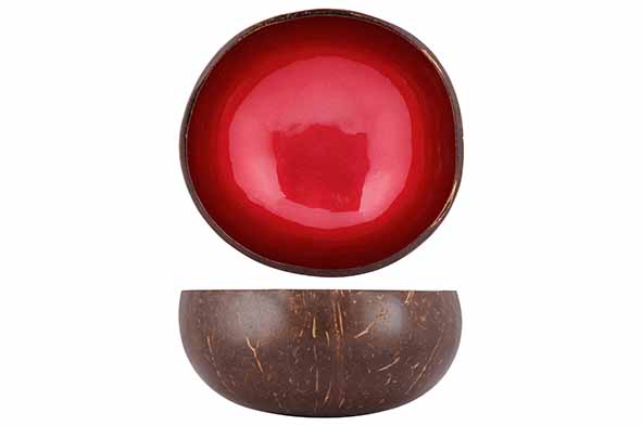 Чаша декоративная METALLIC RED PAINT D14CM