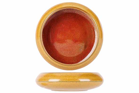 Розетка с закругленным бортом d 9 см h 2,9 см, Elements Mustard