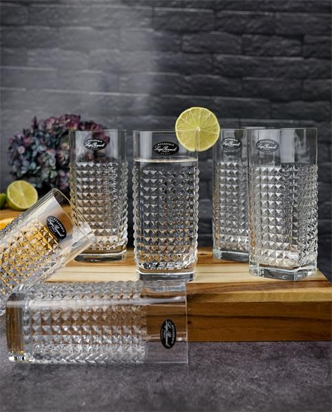 Набор стаканов высоких Mixology Elixir 480 мл , хрустальное стекло, 6 шт.