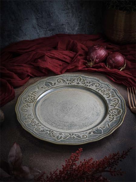 Тарелка мелкая d 26 см h 2,5 см, фарфор, Vintage