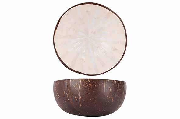 Чаша декоративная BROWN MOSAIC STAR D14CM