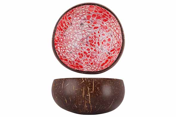 Чаша декоративная DARK PINK EGGSHELL D14CM