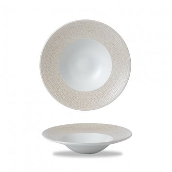 Тарелка глубокая с широким римом Isla Spinwash Sand, 24 см