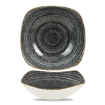 Салатник квадратный 0,94 мл 20,7 см, цвет Charcoal Black, Studio Prints