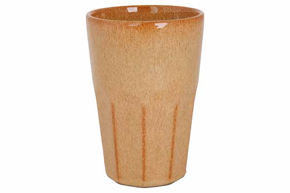 Кружка без ручки 450 мл, d 9,2 см h 13,3 см, Bistro Mustard Yellow