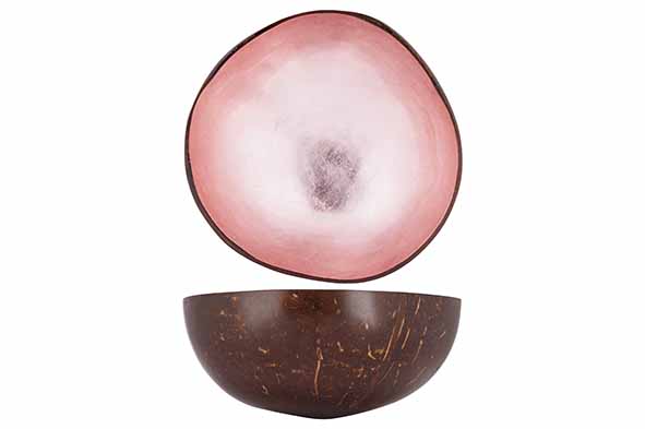 Чаша декоративная METALLIC SOFT PINK PAINT D14CM