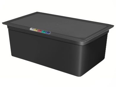 Гастроемкость 1/1 h=200 мм. 26,5 л. п/п черная /1/3/