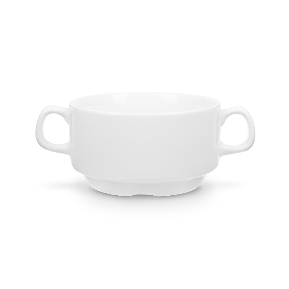 Бульонница 300 мл. d=105 мм. h=57 мм. с ручками /1/