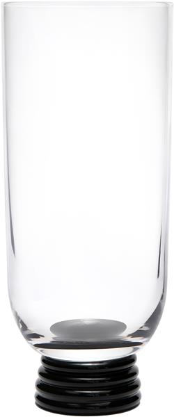 Бокал 290 мл, d 6,3 см h 15 см, цвет прозрачный / черный, Trevi