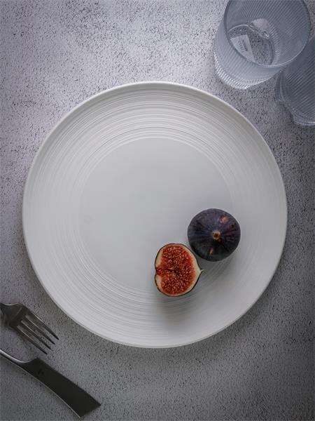 Тарелка мелкая d 26,5 см h 2,5 см, фарфор, Linea