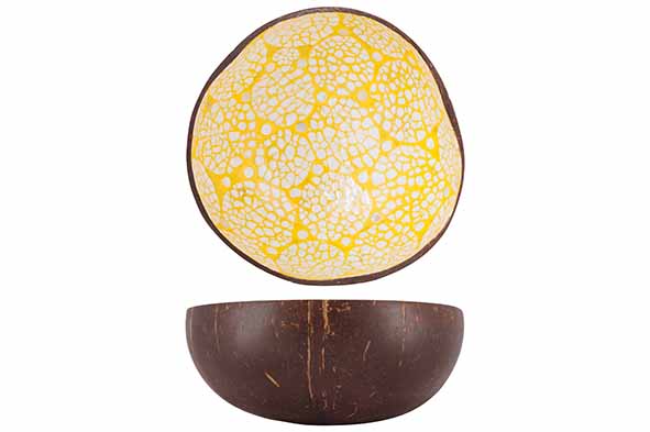 Чаша декоративная YELLOW / EGGSHELL D14CM