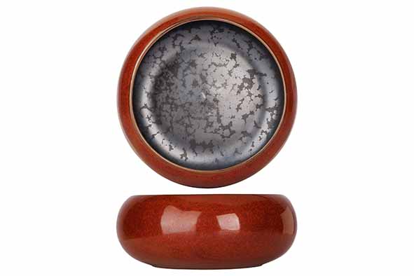 Салатник с закругленным бортом d 12,6 см h 5,9 см, Elements Maroon