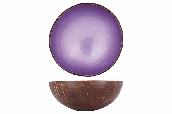 Чаша декоративная METALLIC PURPLE PAINT D14CM