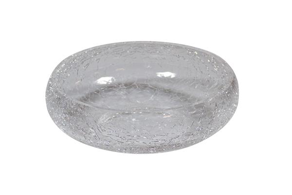 Салатник прозрачный d 19,5 см h 6,7 см Crackled glass