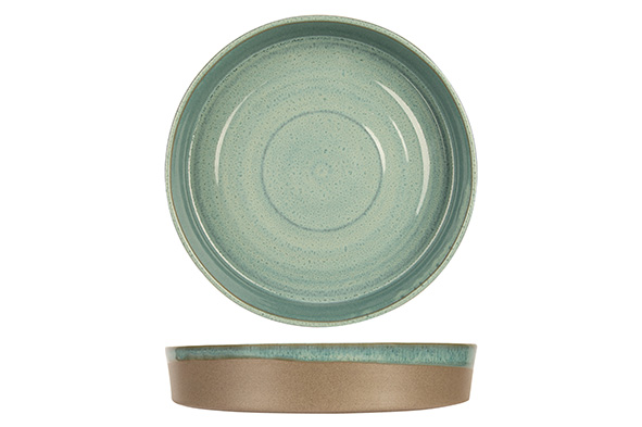 Тарелка суповая d 24 см h 4 см, BASALT OCEAN GREEN