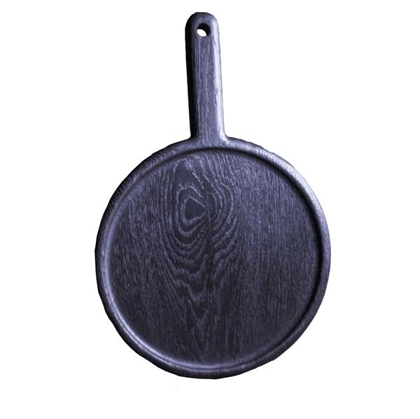 Доска для подачи №92 d 22 h 11 см, дуб, цвет чёрный