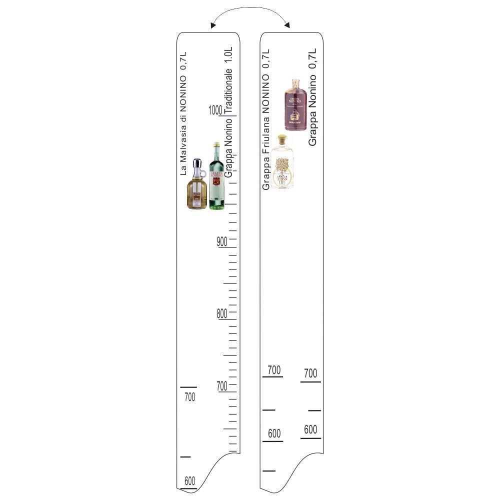 Барная линейка Grappa Nonino/Friulana/La Malvasia (700мл) / Traditionale (1л), P.L. Proff Cuisine