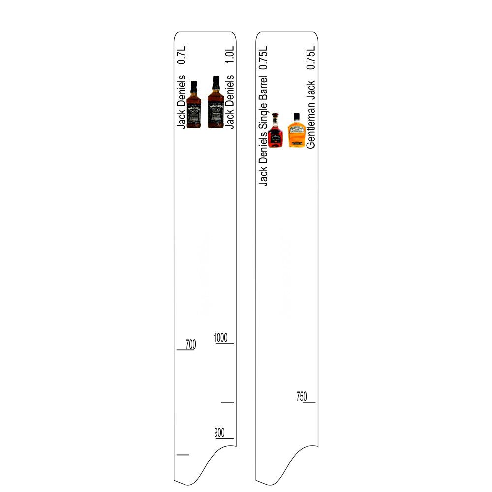 Барная линейка Jack Deniels (700мл/1л) / Single Barrel (750мл) / Gentleman Jack (750мл), P.L. Proff