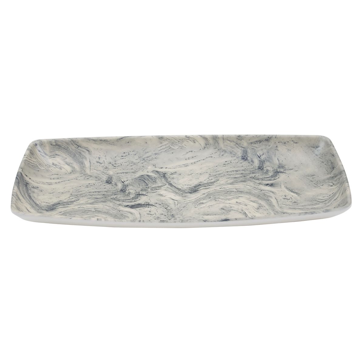 Блюдо меламиновое 29*14*2.7см P.L. STREAMER GREY