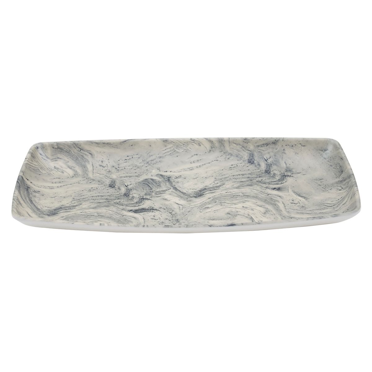 Блюдо меламиновое 33*17*3.5см P.L. STREAMER GREY