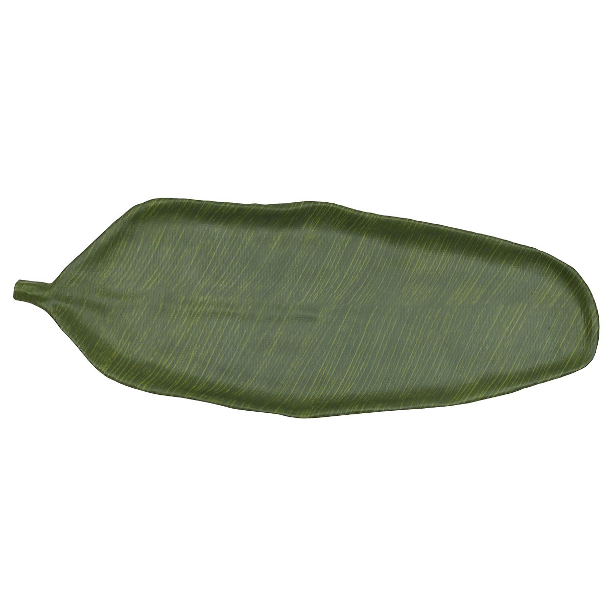Блюдо,поднос меламиновый 64.5*24*3.5см P.L. Green Banana Leaf