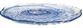 Тарелка d 25 см h 2 см, стекло, цвет / декор сине-белый, Amorf