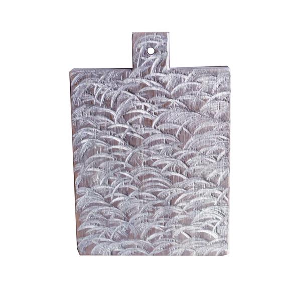 Доска для подачи № 0112 26х18 см, дуб, цвет белый