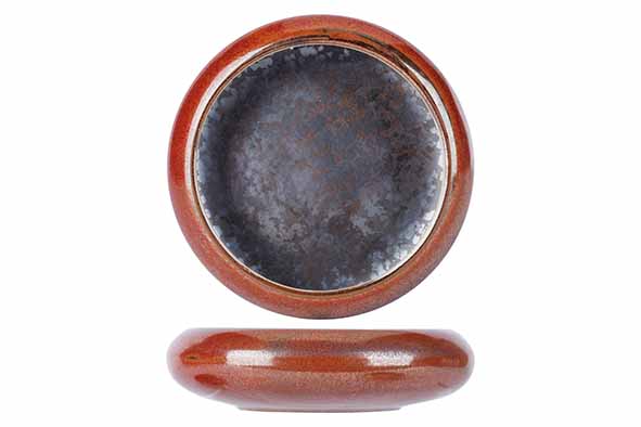 Розетка с закругленным бортом d 9 см h 2,9 см, Elements Maroon