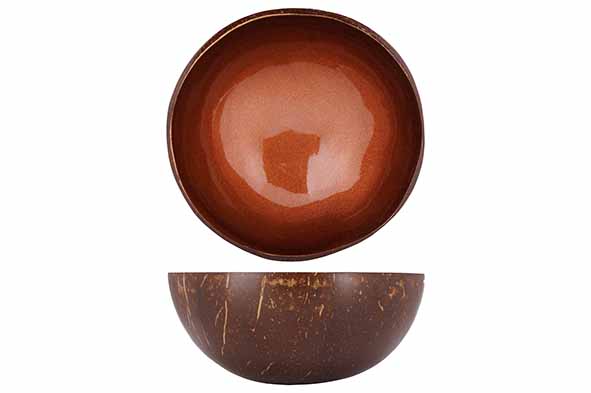 Чаша декоративная METALLIC DARK BROWN PAINTD14CM