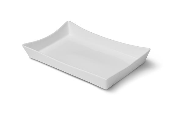 Блюдо прямоугольное глубокое 25,6x16,6 см, фарфор, SLOW FAST