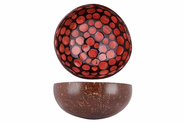 Чаша декоративная DARK PINK PEARL D14CM
