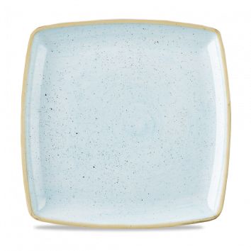 Тарелка мелкая квадратная 26,8см, без борта, Stonecast, цвет Duck Egg Blue