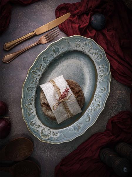 Блюдо овальное 37x27,6 см h 5 см, фарфор, Vintage