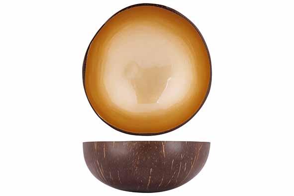 Чаша декоративная METALLIC LIGHT GOLD PAINTD14CM