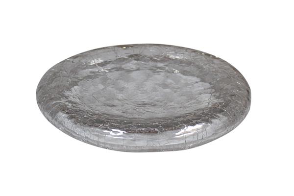 Блюдо Pillow d 25 см h 3,7 см Crackled glass