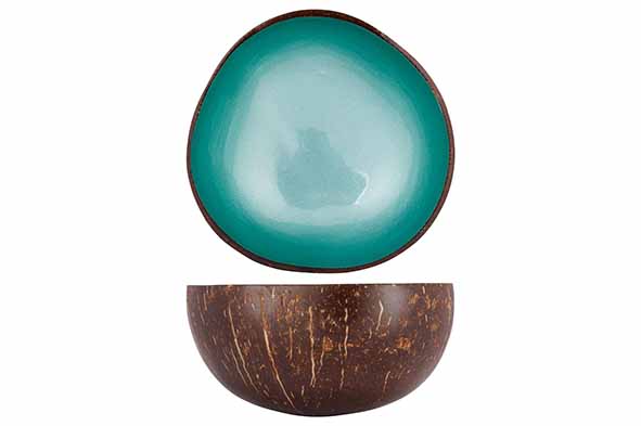 Чаша декоративная METALLIC TURQUOISE PAINT D14CM